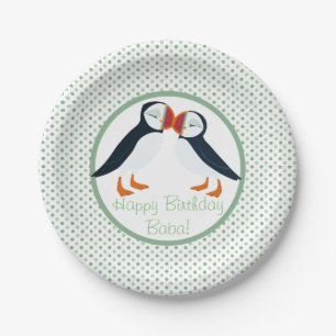 Puffin Rock Party Plate - Mama & Papa
