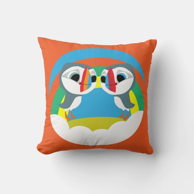 Puffin Rocks Cushion (Front)