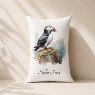 Puffin Shore Cottage Room Accent Lumbar Cushion
