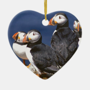 Puffin-tastic Ceramic Ornament