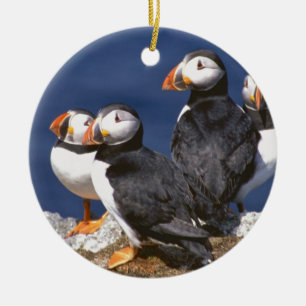 Puffin-tastic Ceramic Tree Decoration