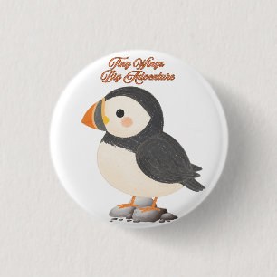 Puffin Tote Bag 3 Cm Round Badge