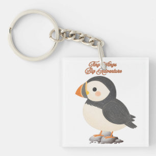 Puffin Tote Bag Key Ring