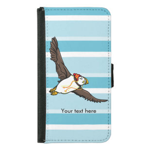 Puffin Wearing A Hat A Knitted Hat Samsung Galaxy S5 Wallet Case