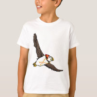 Puffin Wearing A wooly winter hat