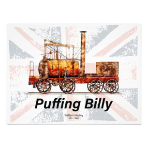 Puffing Billy Steam Train English Locomotive Photo Print