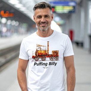 Puffing Billy Steam Train English Locomotive  T-Shirt