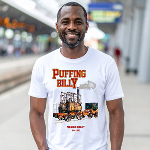 Puffing Billy Steam Train English Locomotive  T-Shirt