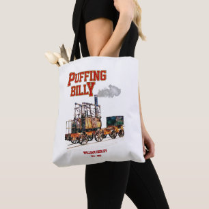 Puffing Billy Steam Train English Locomotive Tote Bag