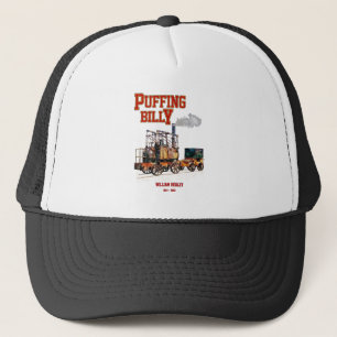 Puffing Billy Steam Train English Locomotive Trucker Hat