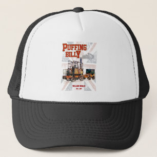 Puffing Billy Steam Train English Locomotive  Trucker Hat