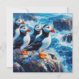Puffins Card