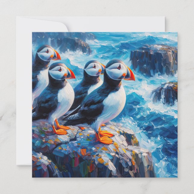 Puffins Card (Front)