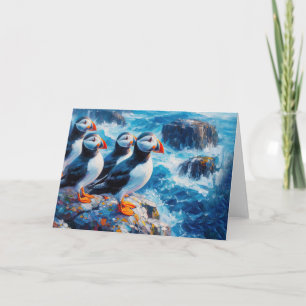 Puffins Card