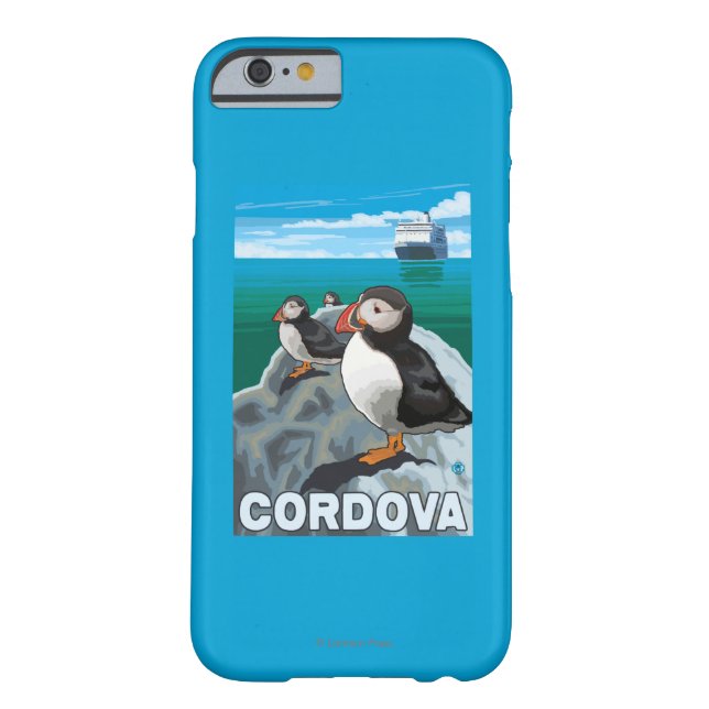 Puffins & Cruise Ship - Cordova, Alaska Case-Mate iPhone Case (Back)