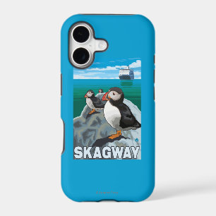 Puffins & Cruise Ship - Skagway, Alaska