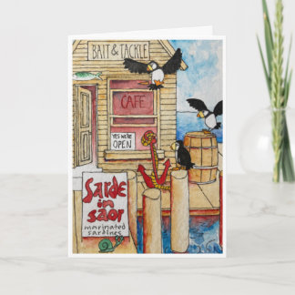 Puffins Fine Dining Folded Note Card