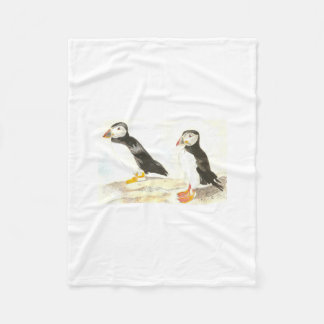 Puffins Fleece Blanket
