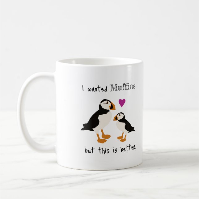 Puffins Mug (Left)