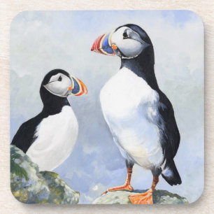 Puffins Set of 6 Coasters