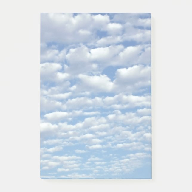 Puffy Clouds on Beautiful Blue Sky  Post-it Notes (Front)