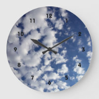 Puffy Clouds On Blue Sky
