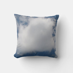 Puffy Cumulus Clouds in Blue Sky Cushion