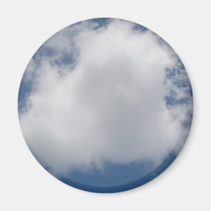 Puffy Cumulus Clouds in Blue Sky Magnet