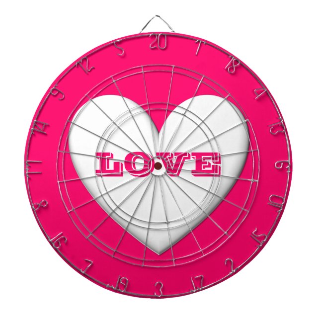 Puffy Heart Dartboard (Front)