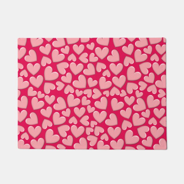 Puffy Heart Doormat (Front)