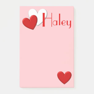 Puffy Heart Post-it Notes