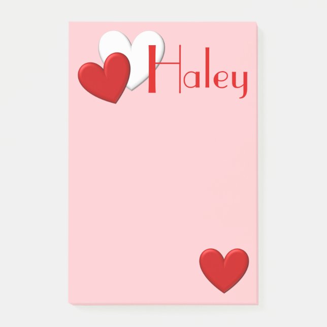Puffy Heart Post-it Notes (Front)
