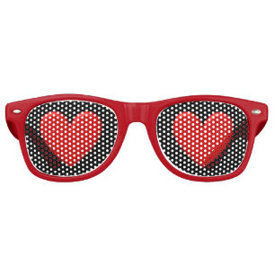 Puffy Heart Retro Sunglasses