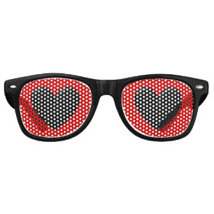 Puffy Heart Retro Sunglasses