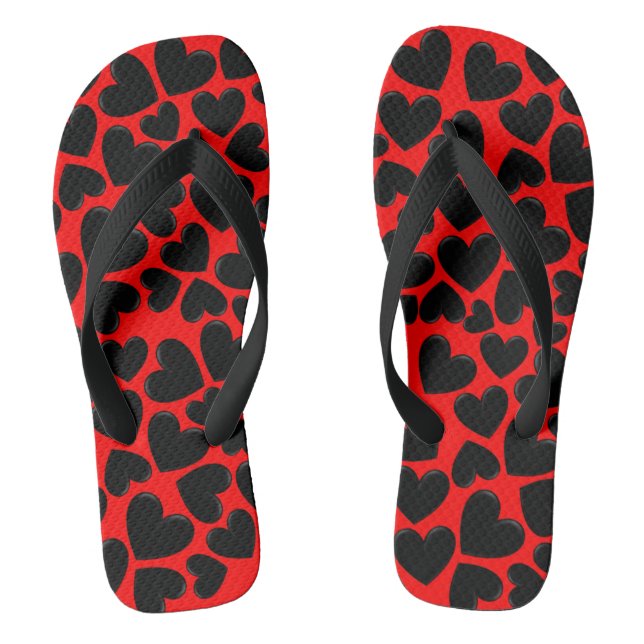 Puffy Heart Thongs (Footbed)