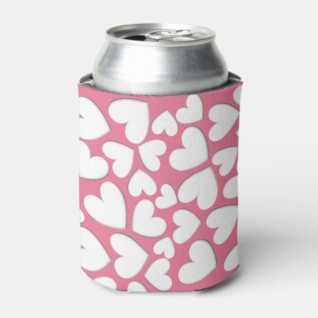 Puffy Hearts Can Cooler (Can Front)