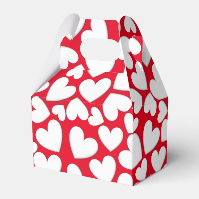 Puffy Hearts Favour Box (Front Side)