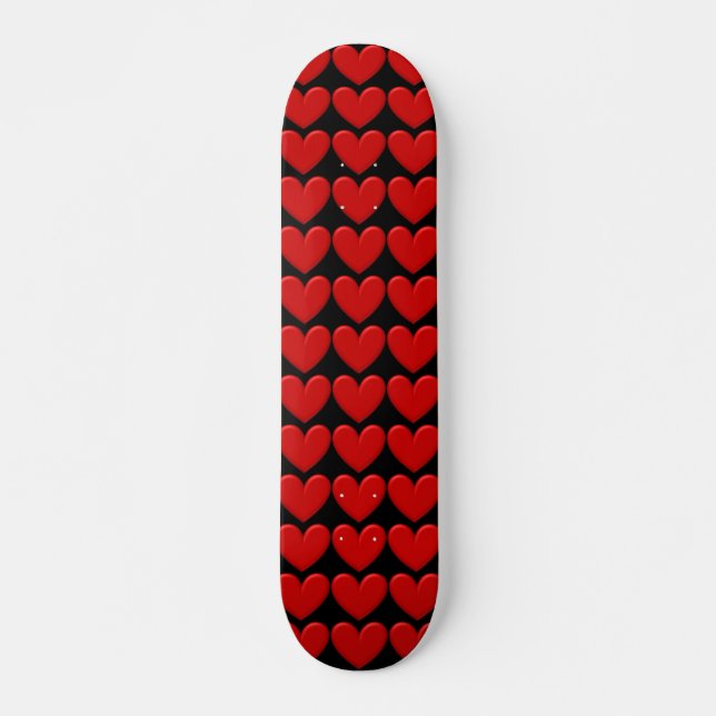 Puffy Hearts Skateboard (Front)