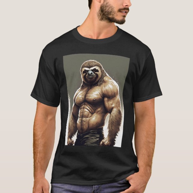 Puffy mucous sloth fit from the gym T-Shirt (Front)