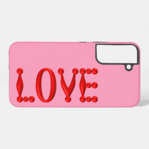 Puffy Red LOVE Samsung Galaxy Case