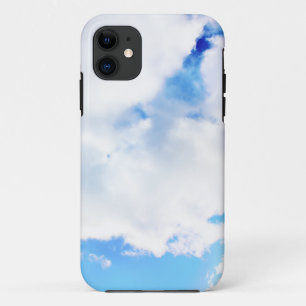 Puffy White Clouds and Blue Sky iPhone 11 Case