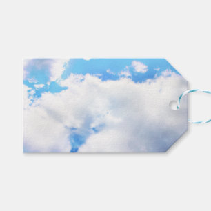 Puffy White Clouds and Blue Sky Gift Tags