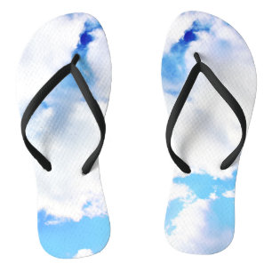 Puffy White Clouds and Blue Sky Thongs