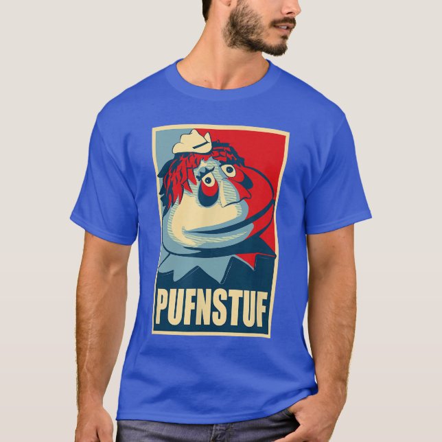 PUFNSTUF Funny obscure popculture reference T-Shirt (Front)
