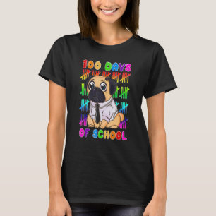 Pug 100 Days of School 100th Day of School Boys Gi T-Shirt