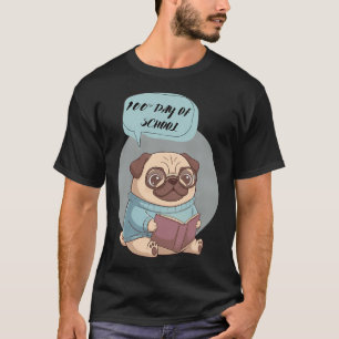 Pug 100 Days of School T-Shirt