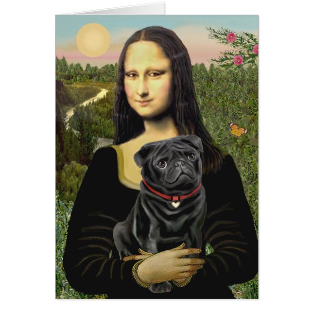 Pug 16 (black) - Mona Lisa (Front)