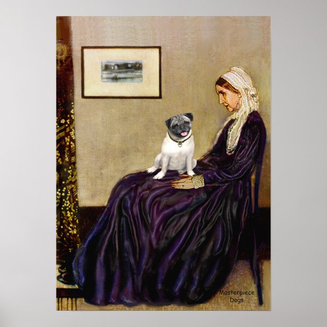 Pug 18 (fawn) - Whistlers Mother Poster (Front)