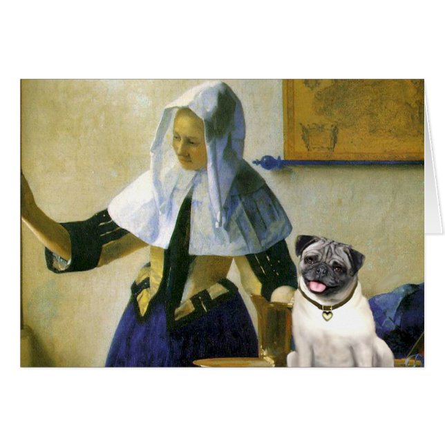 Pug 18 (fawn) - Woman with Pitcher (Front Horizontal)