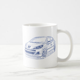 Pug 207 2010 coffee mug